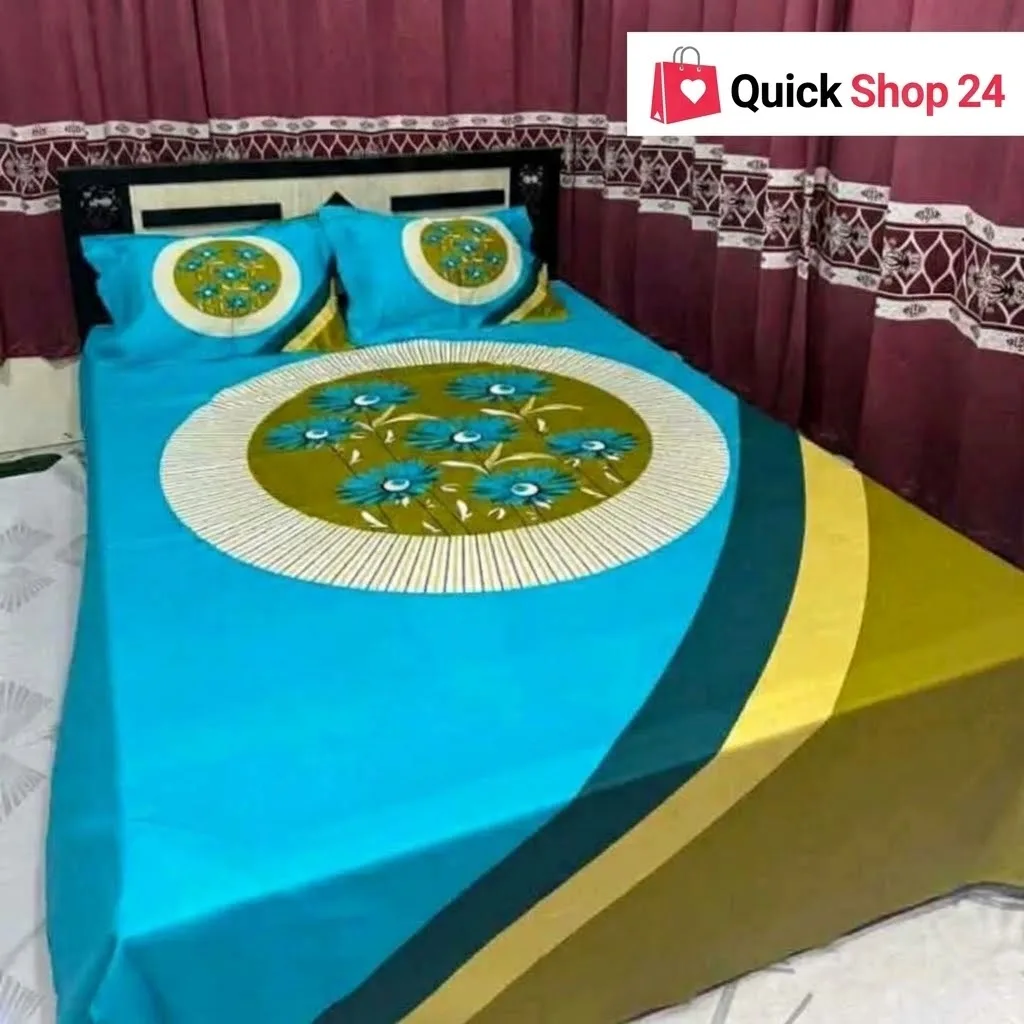 Luxury King size Bed Sheet with Matching Pillow covers