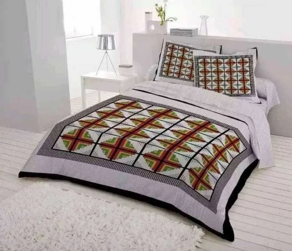 Luxury King size Bed Sheet with Matching Pillow covers
