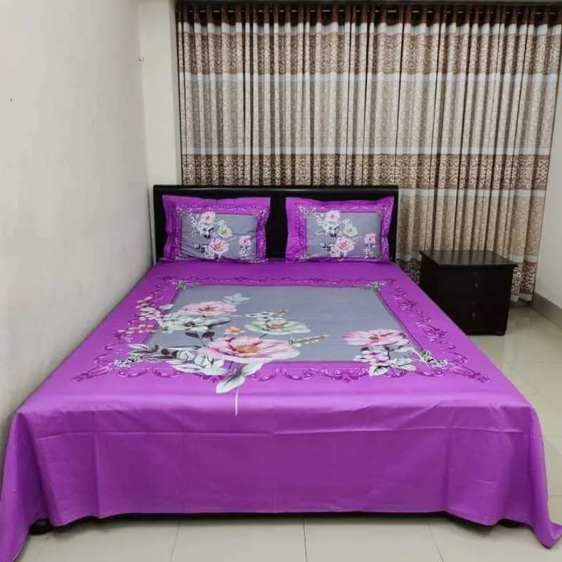 Luxury King size Bed Sheet with Matching Pillow covers