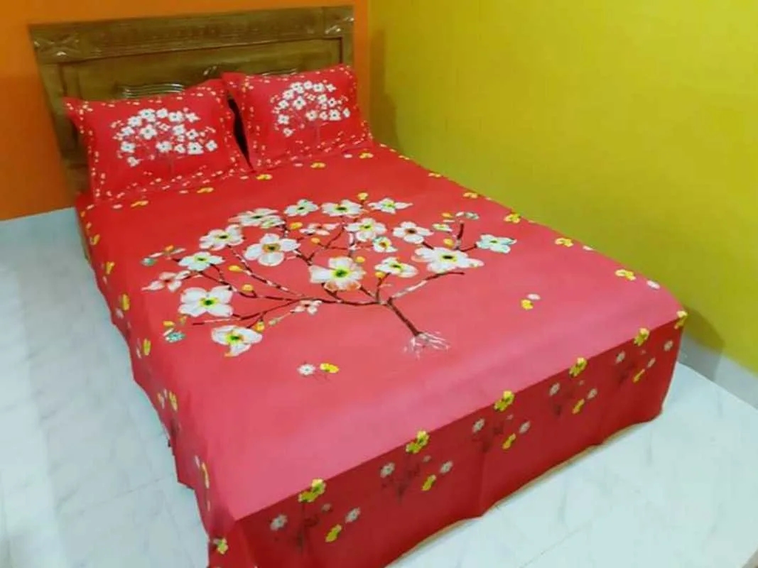 Luxury King size Bed Sheet with Matching Pillow covers