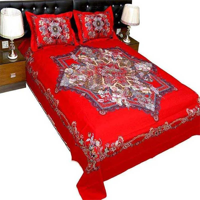 Luxury King size Bed Sheet with Matching Pillow covers