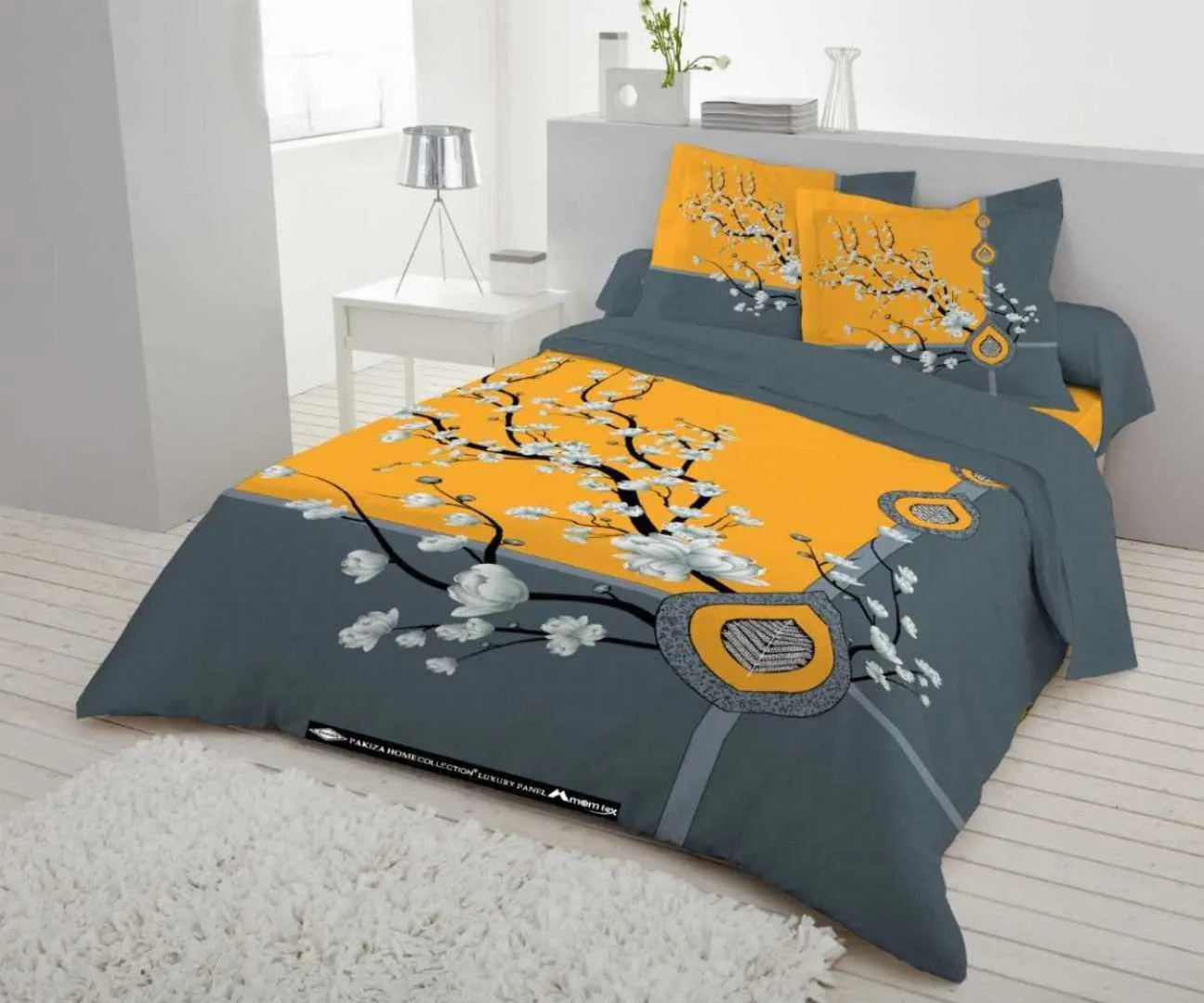 Luxury King size Bed Sheet with Matching Pillow covers