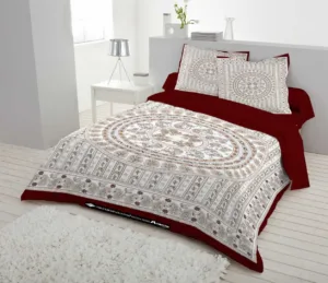 Luxury King size Bed Sheet with Matching Pillow covers