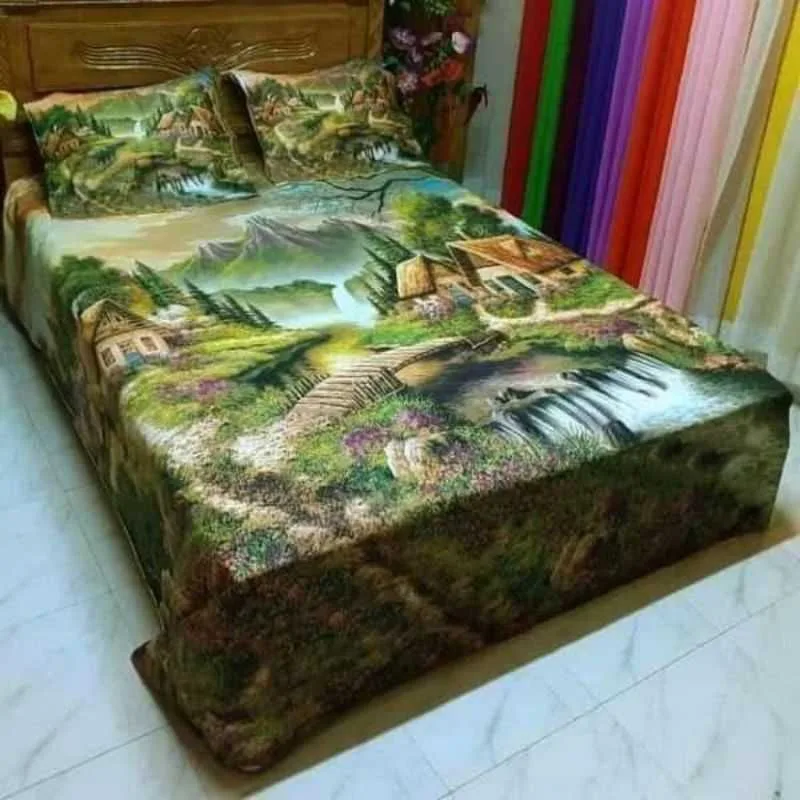 Luxury King size Bed Sheet with Matching Pillow covers