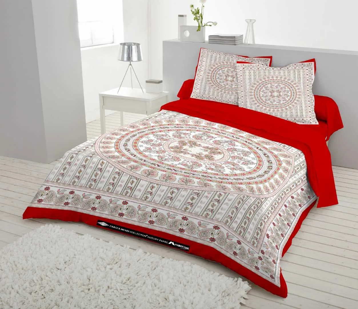 Luxury King size Bed Sheet with Matching Pillow covers