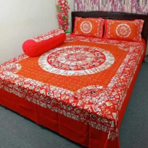 Luxury King size Bed Sheet with Matching Pillow covers