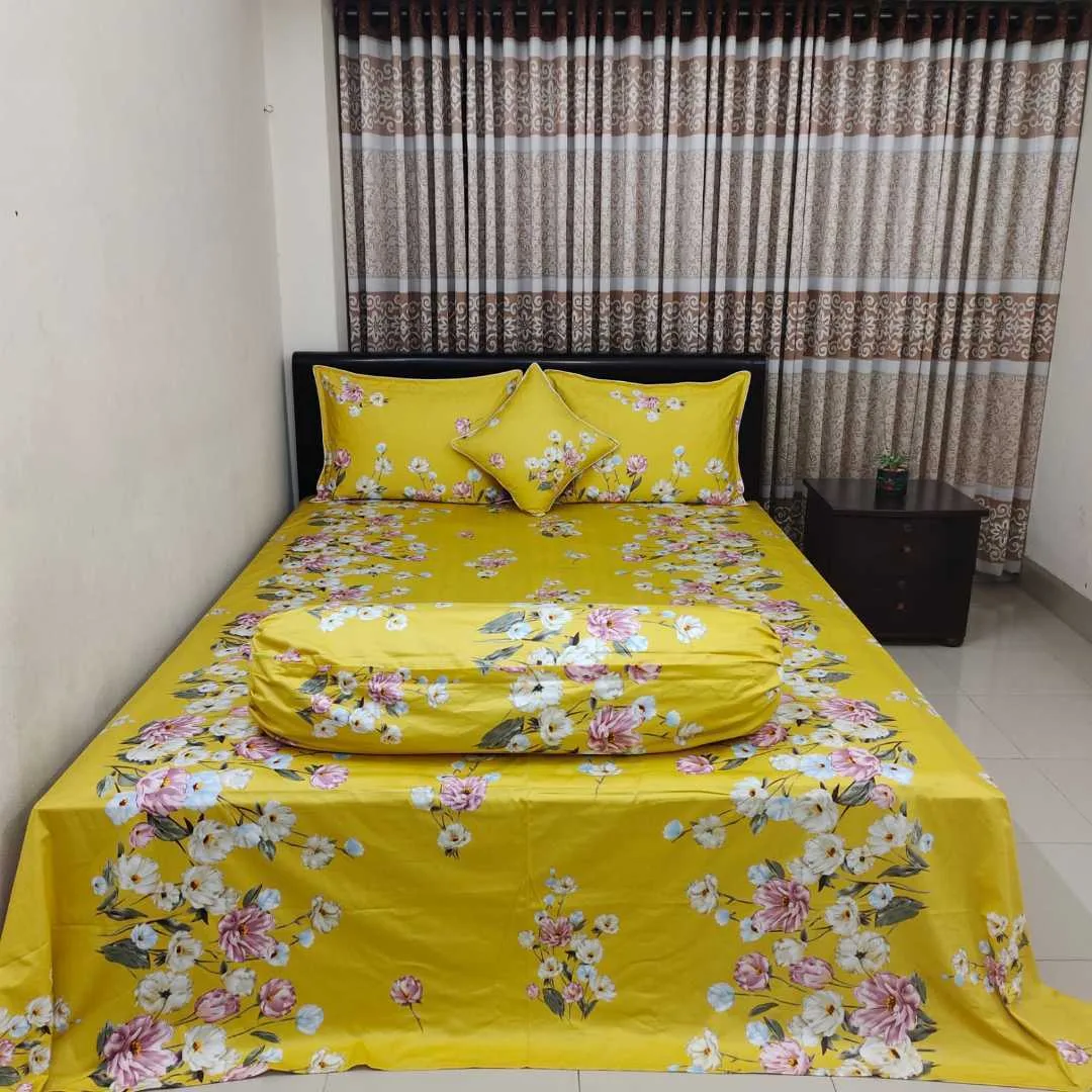 Luxury King size Bed Sheet with Matching Pillow covers