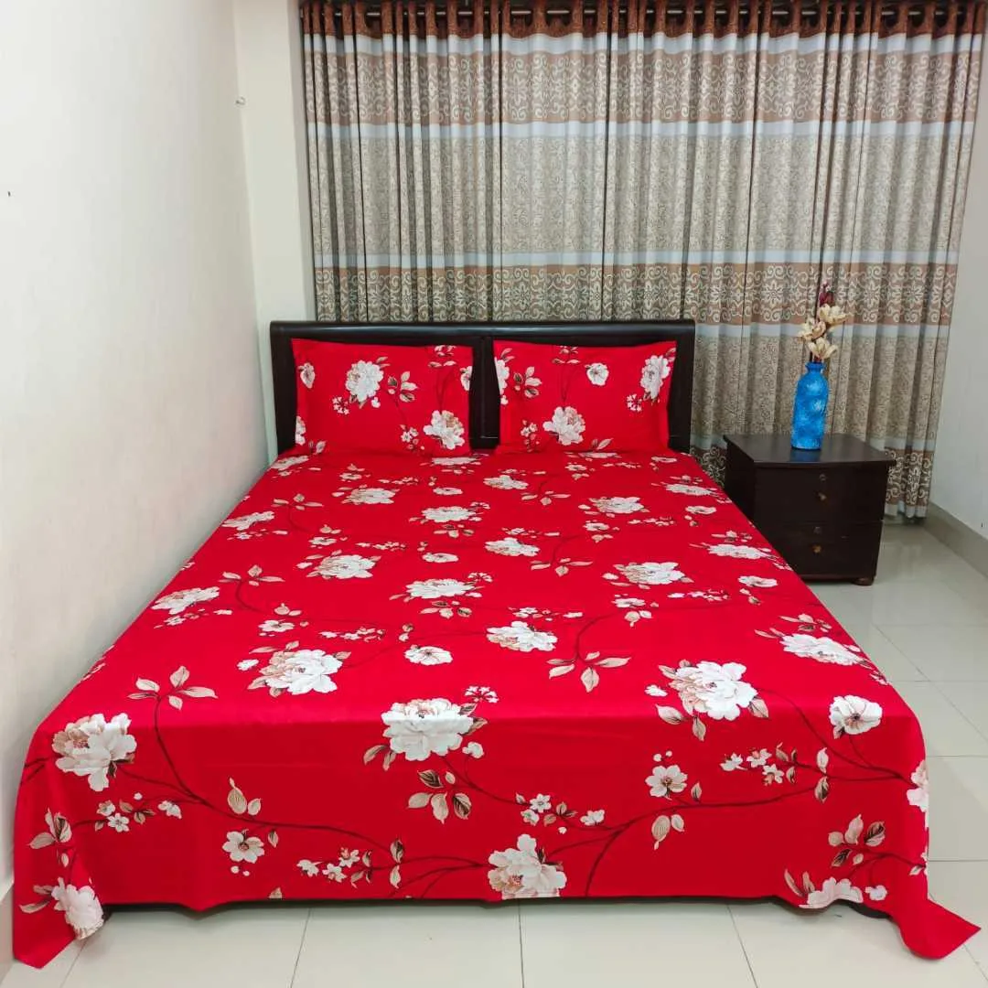 Luxury King size Bed Sheet with Matching Pillow covers