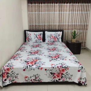 Luxury King size Bed Sheet with Matching Pillow covers