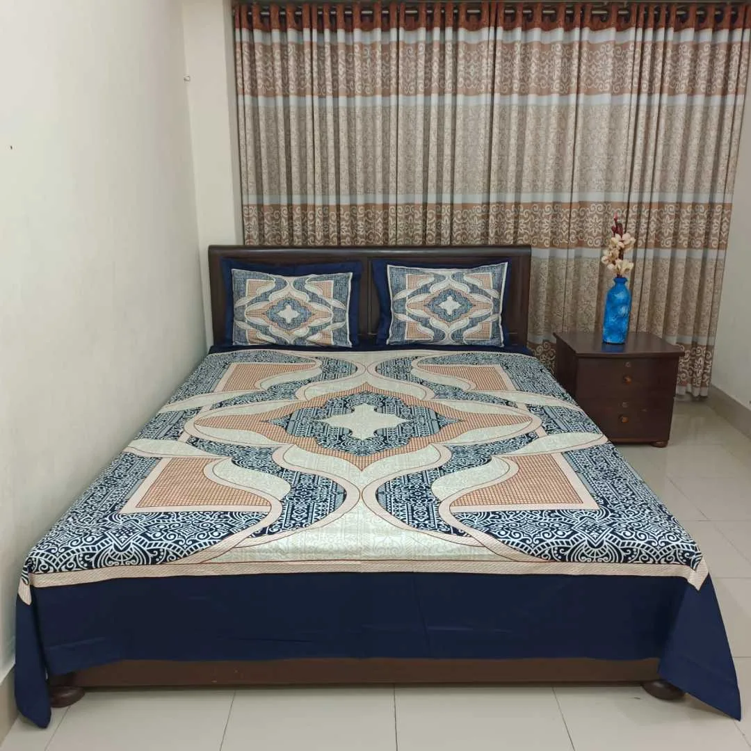 Luxury King size Bed Sheet with Matching Pillow covers