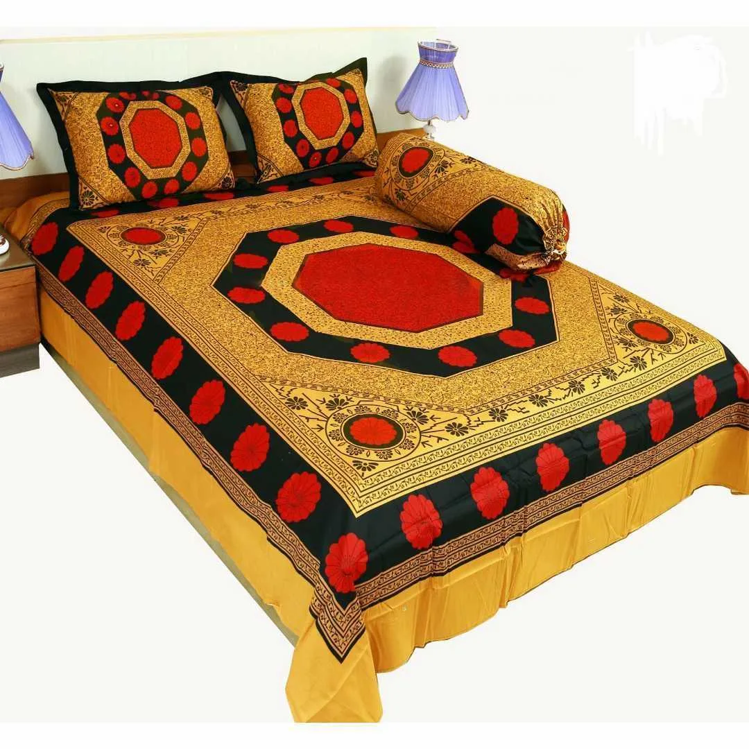 Luxury King size Bed Sheet with Matching Pillow covers