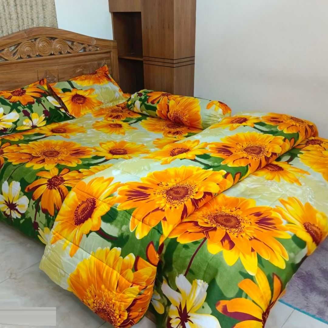 Premium Quality Twill Cotton Comforter 5 Pcs Set
