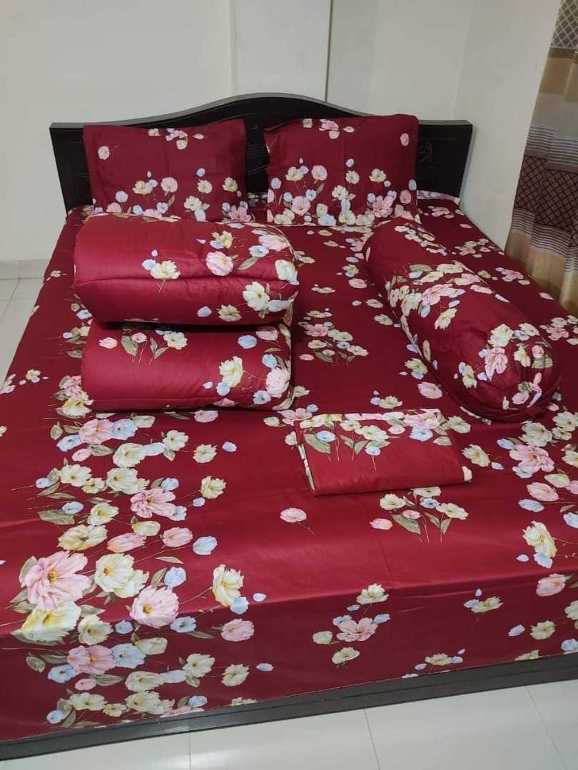 Premium Quality Twill Cotton Comforter 5 Pcs Set