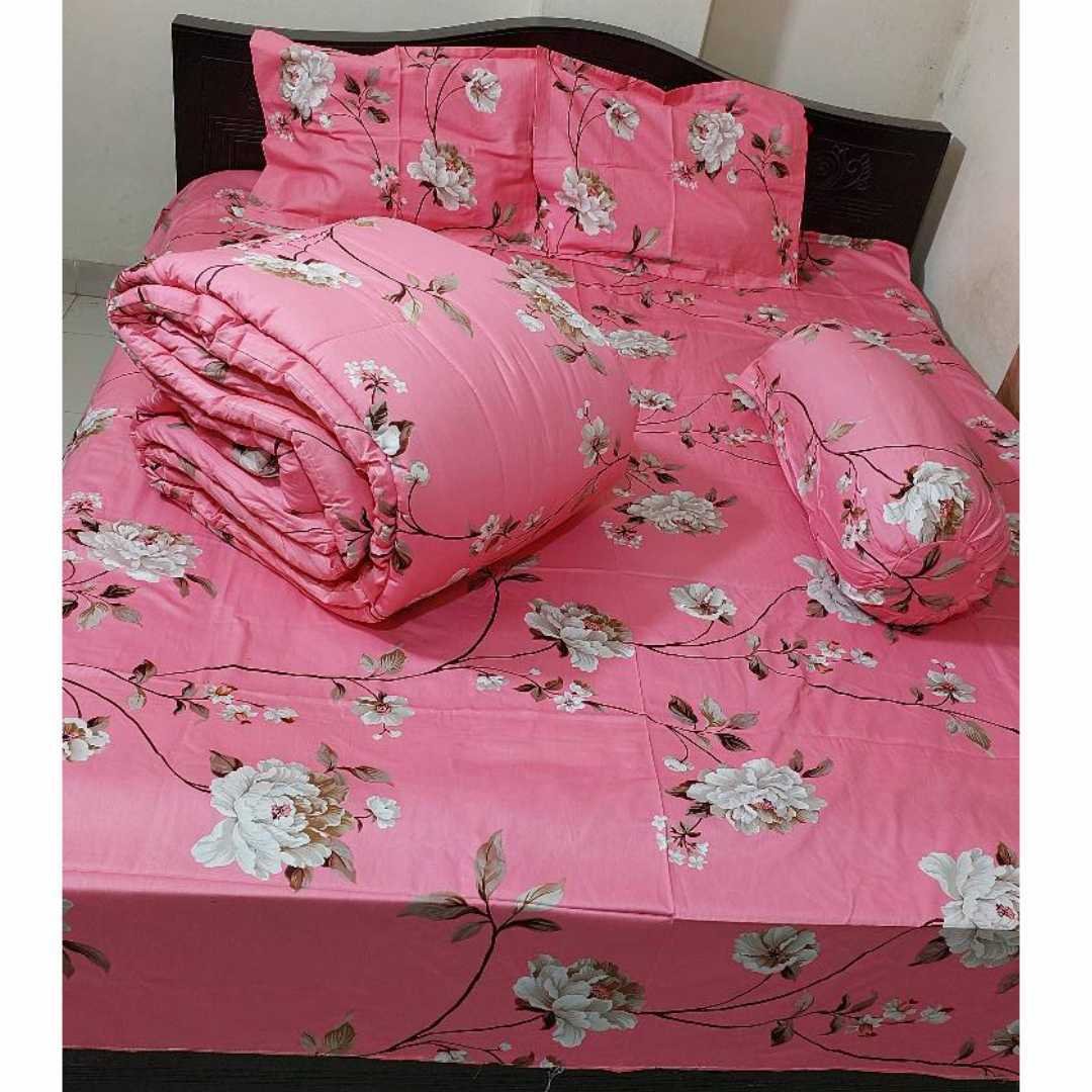 Premium Quality Twill Cotton Comforter 5 Pcs Set