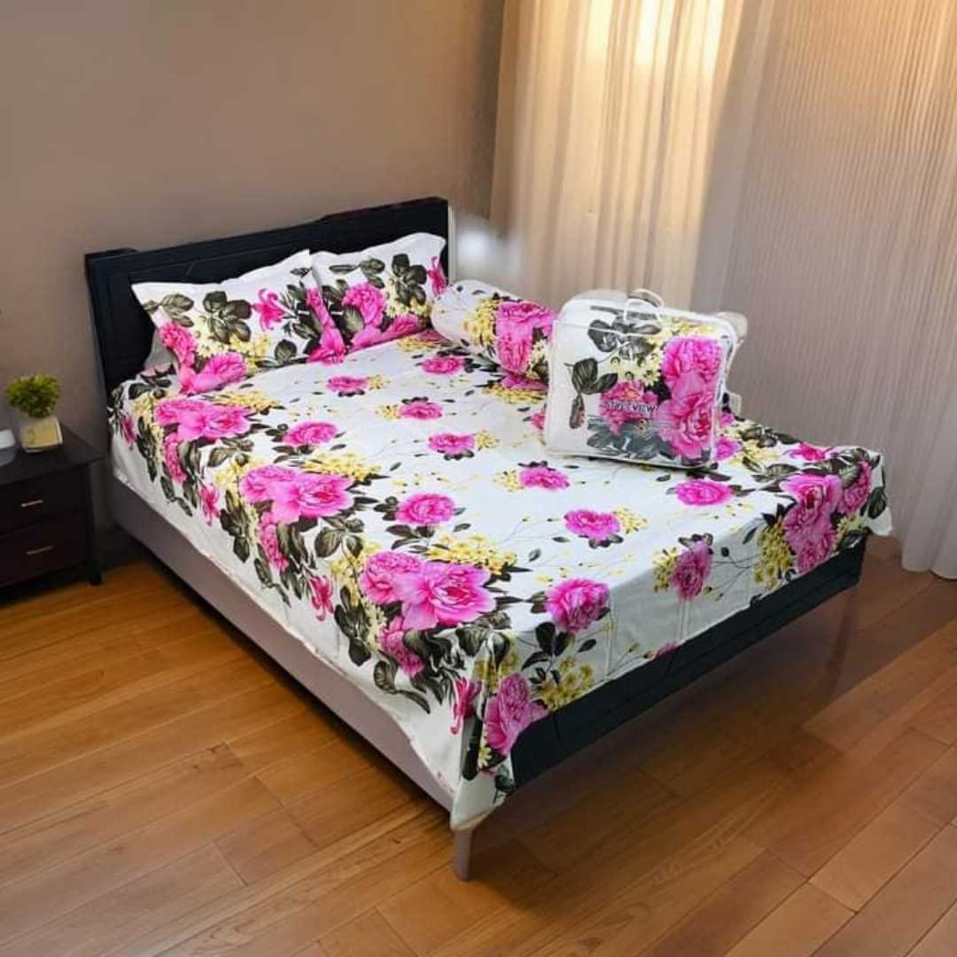 Premium Quality Twill Cotton Comforter 5 Pcs Set