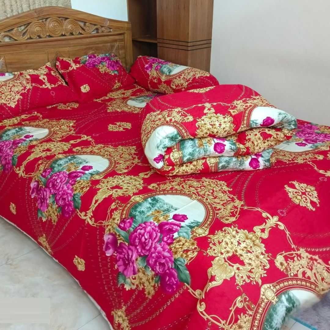 Premium Quality Twill Cotton Comforter 5 Pcs Set