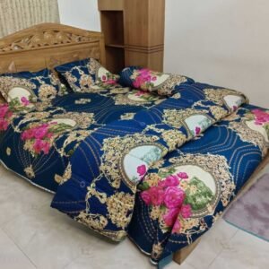 Premium Quality Twill Cotton Comforter 5 Pcs Set