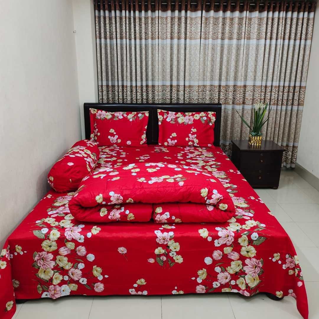Premium Quality Twill Cotton Comforter 5 Pcs Set