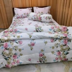 Premium Quality Twill Cotton Comforter 5 Pcs Set