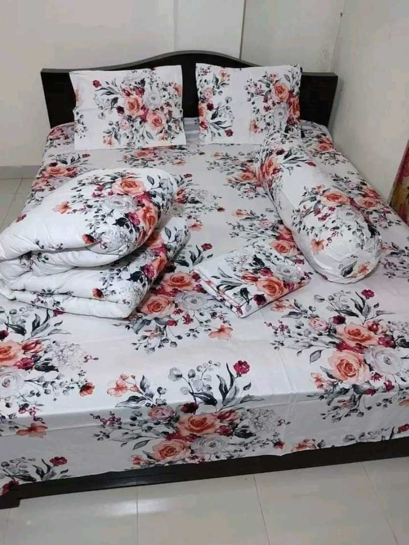 Premium Quality Twill Cotton Comforter 5 Pcs Set