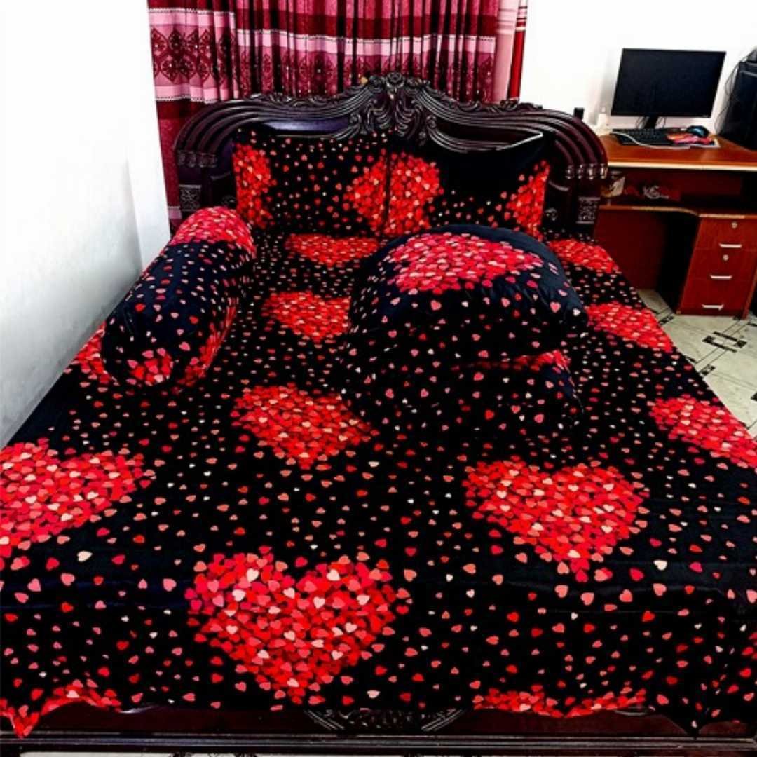 Premium Quality Twill Cotton Comforter 5 Pcs Set