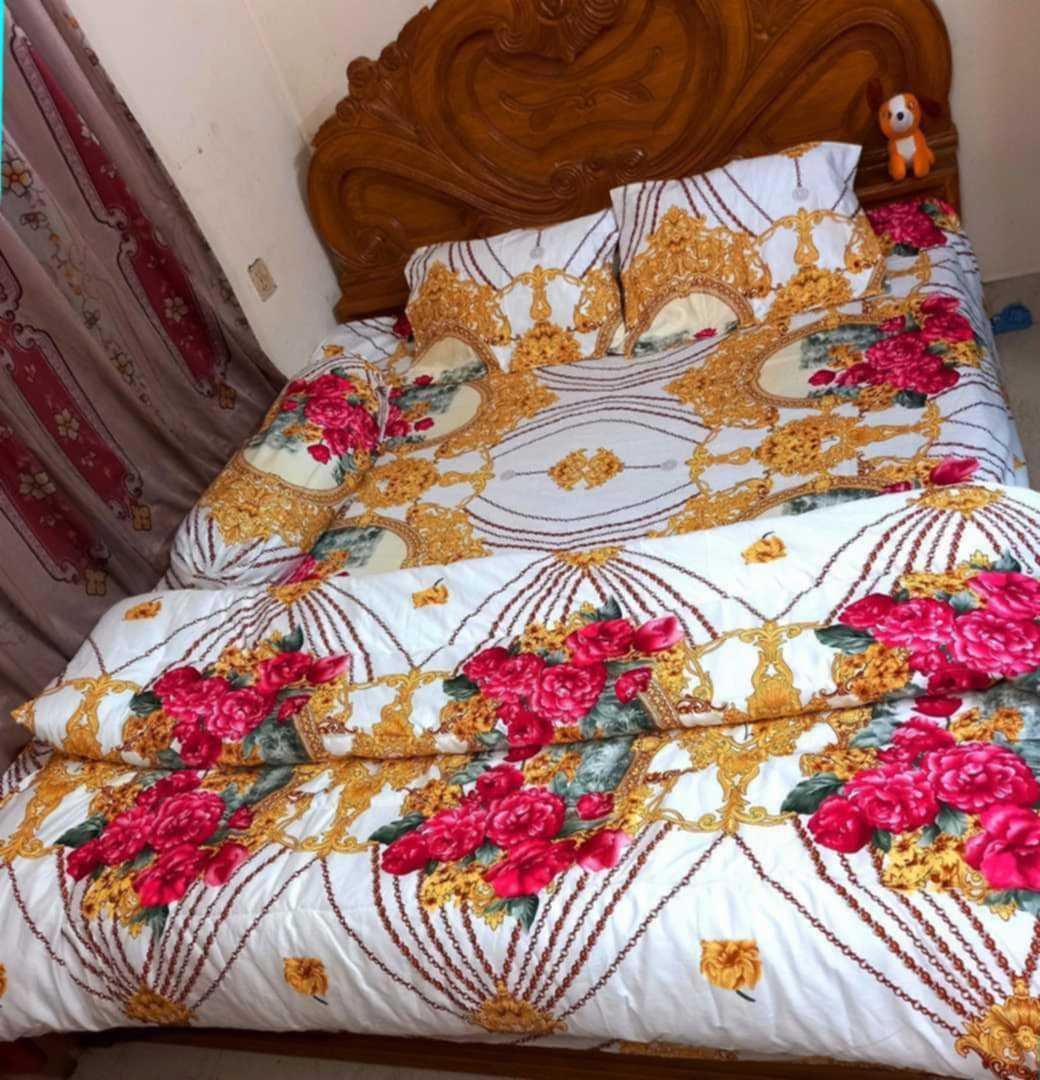 Premium Quality Twill Cotton Comforter 5 Pcs Set