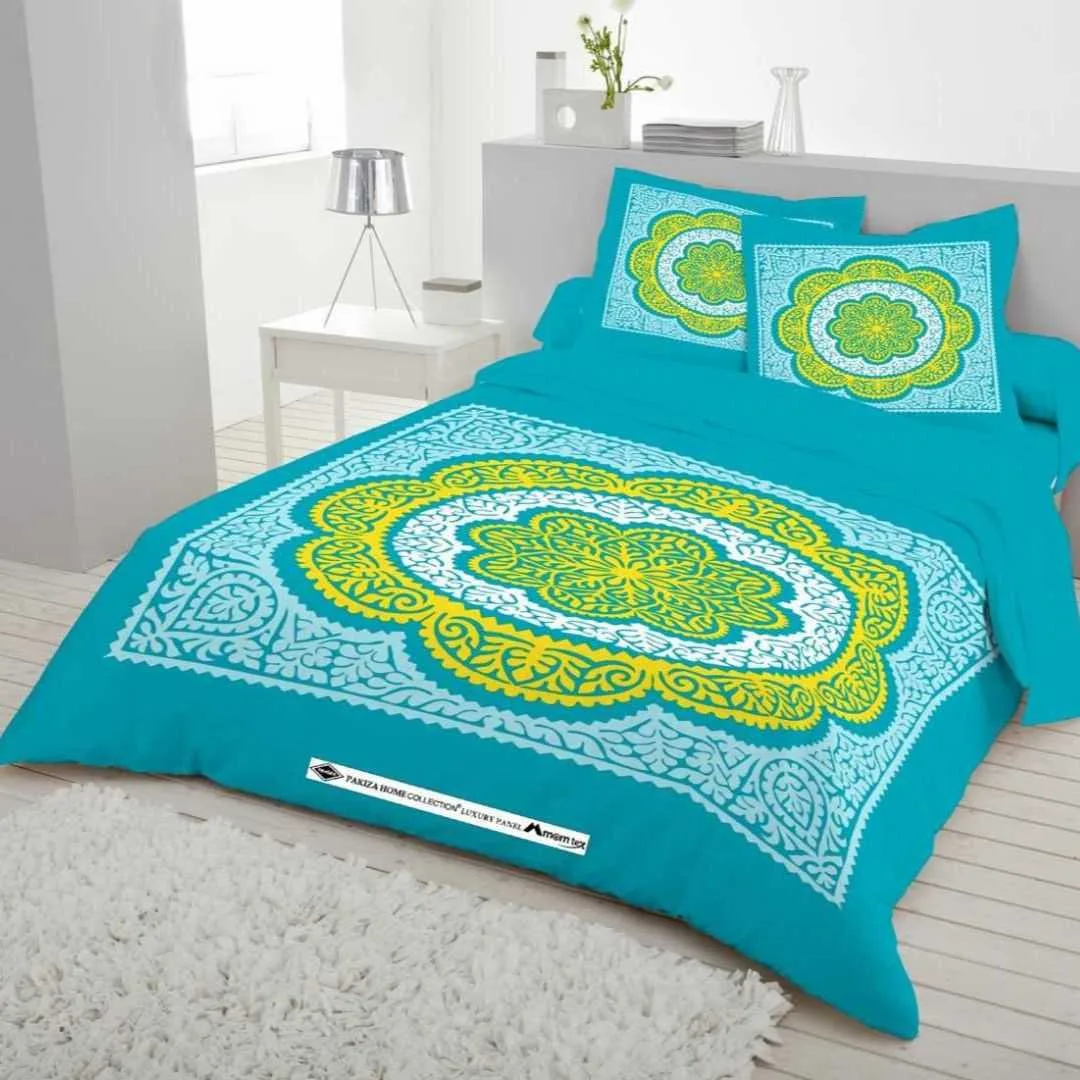 Luxury King size Bed Sheet with Matching Pillow covers