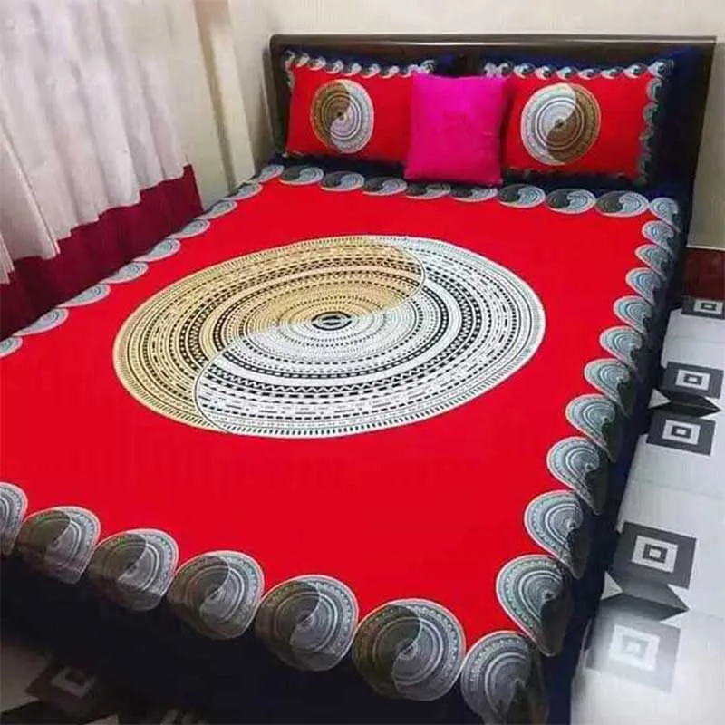 Luxury King size Bed Sheet with Matching Pillow covers