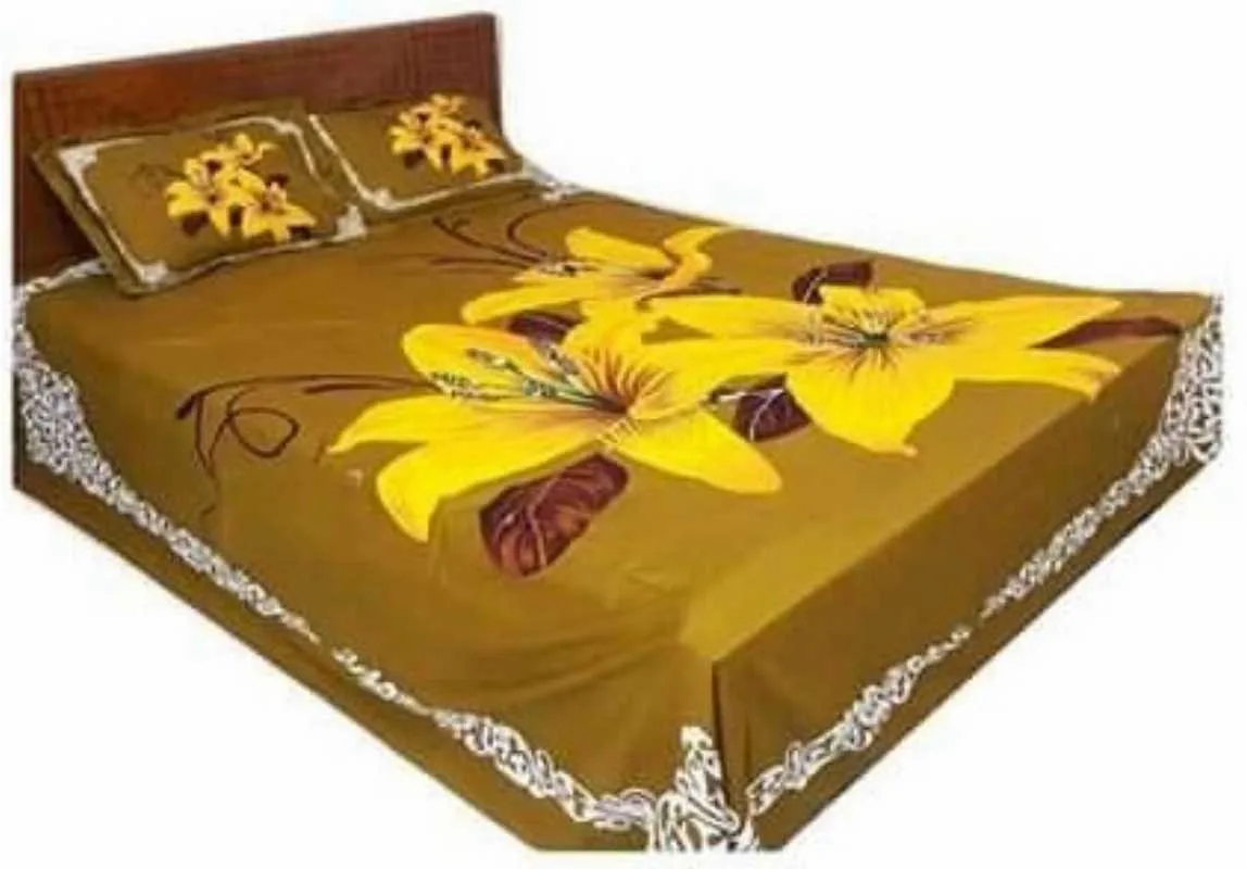 Luxury King size Bed Sheet with Matching Pillow covers