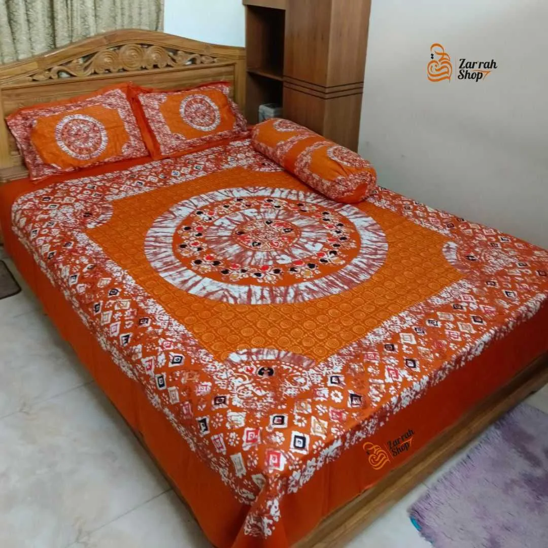 Luxury King size Bed Sheet with Matching Pillow covers