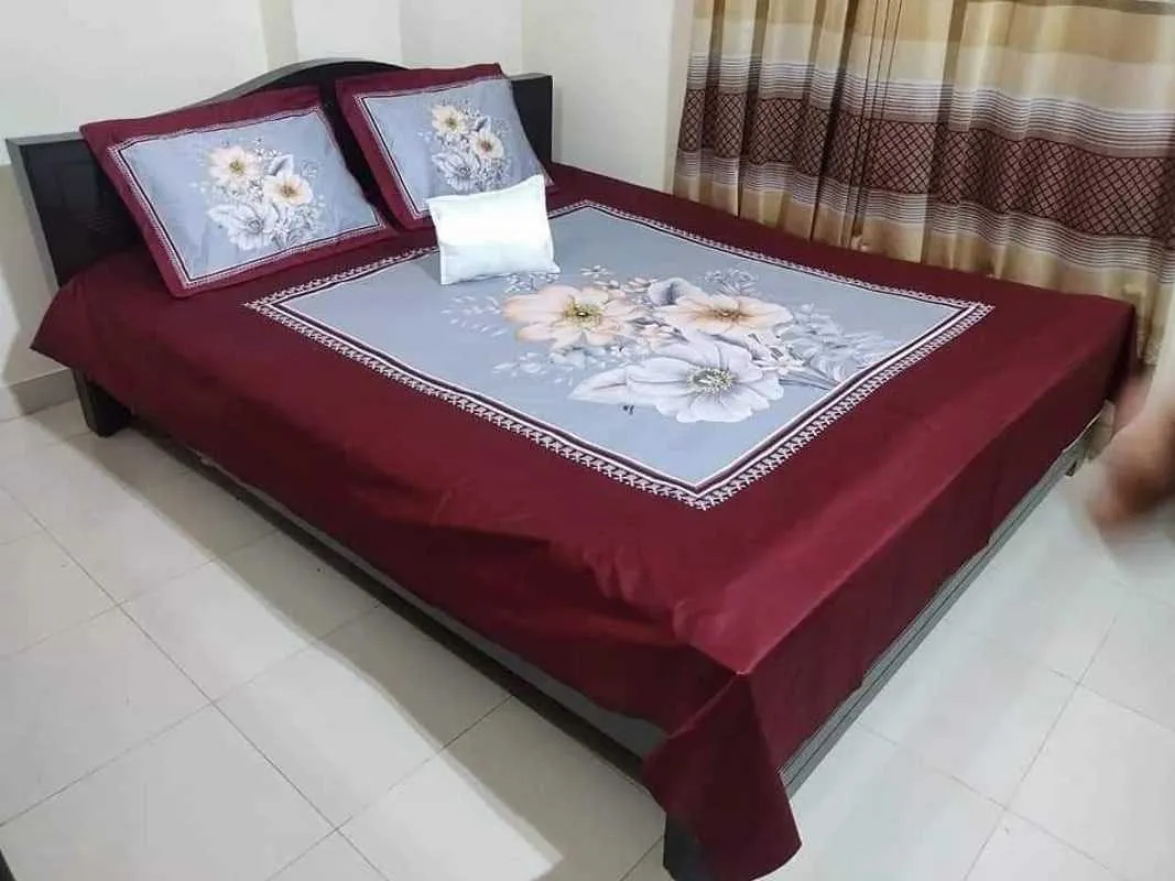 Luxury King size Bed Sheet with Matching Pillow covers