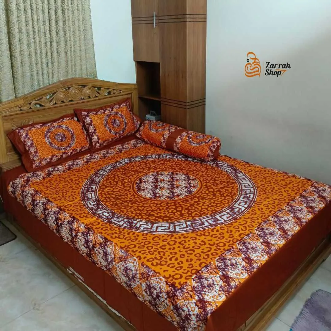 Luxury King size Bed Sheet with Matching Pillow covers