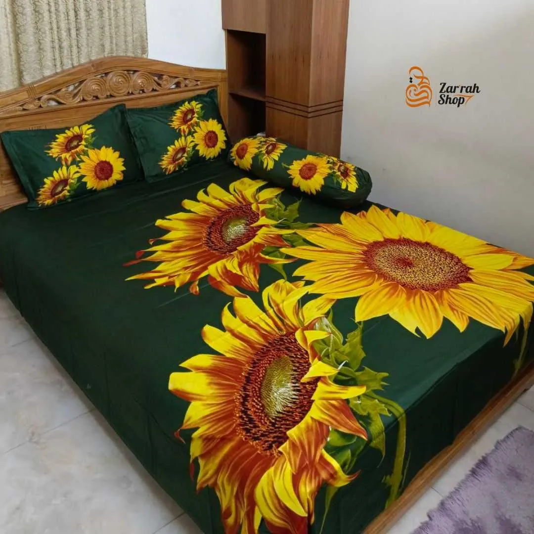 Luxury King size Bed Sheet with Matching Pillow covers