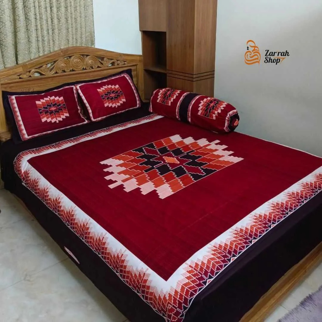 Luxury King size Bed Sheet with Matching Pillow covers
