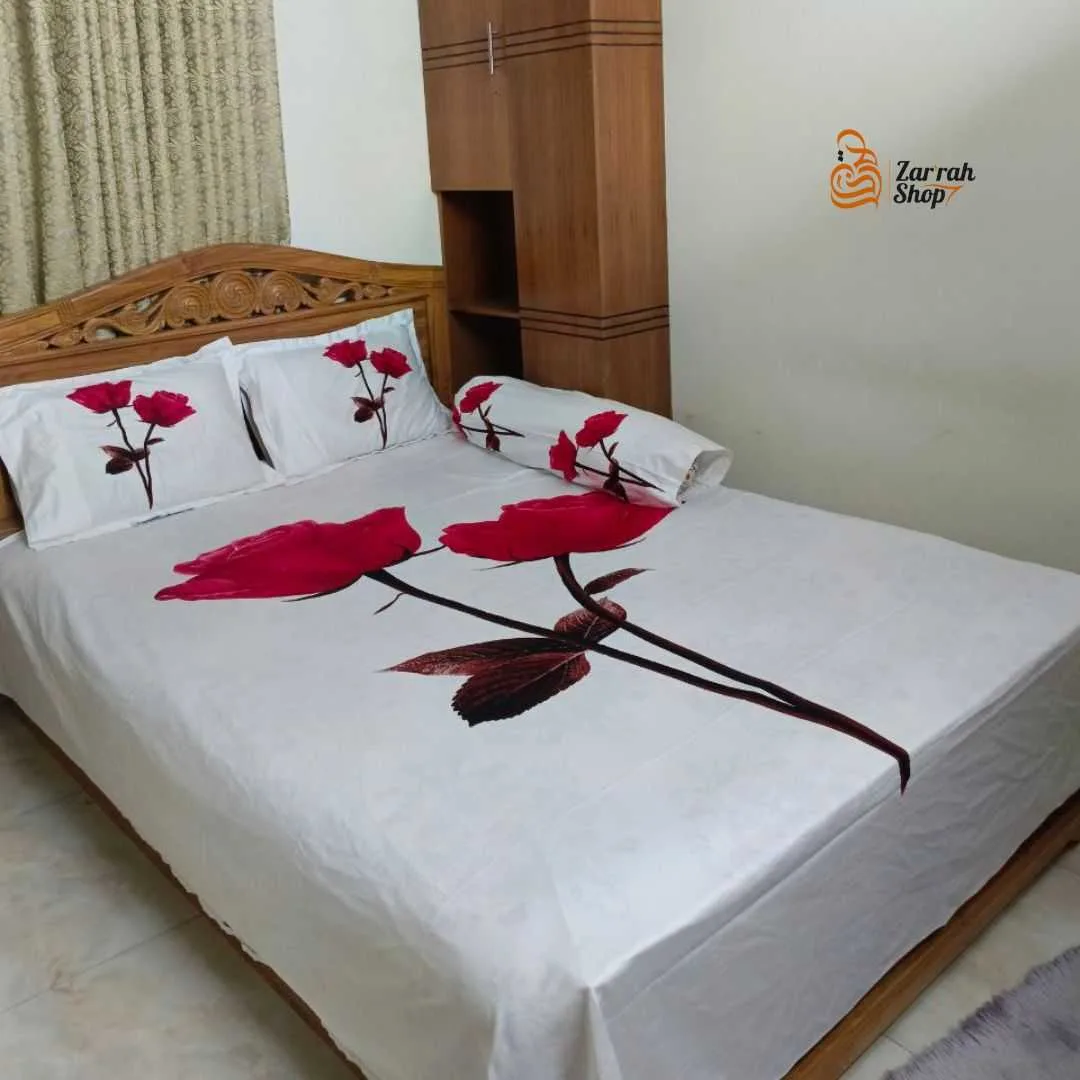 Luxury King size Bed Sheet with Matching Pillow covers