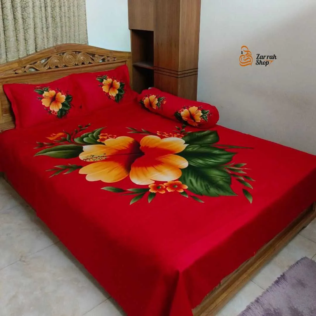 Luxury King size Bed Sheet with Matching Pillow covers