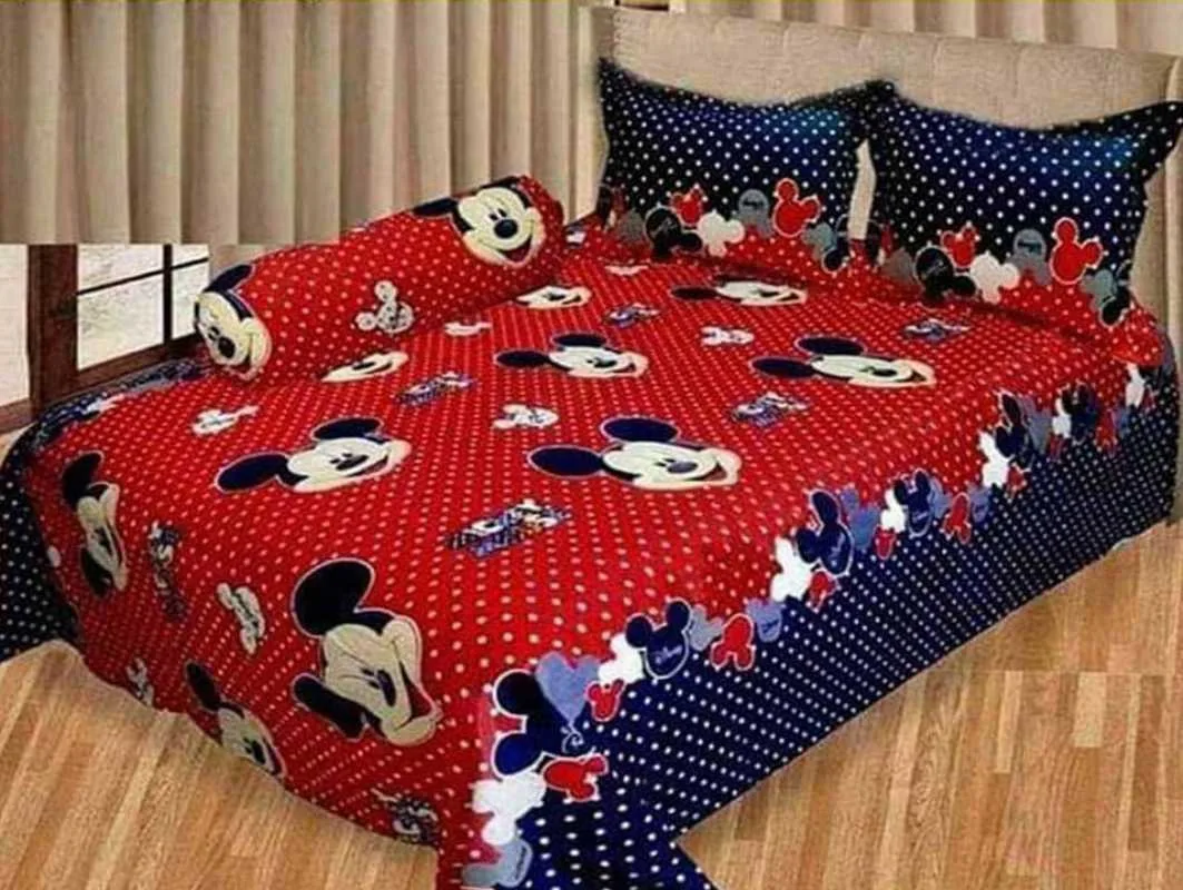Luxury King size Bed Sheet with Matching Pillow covers