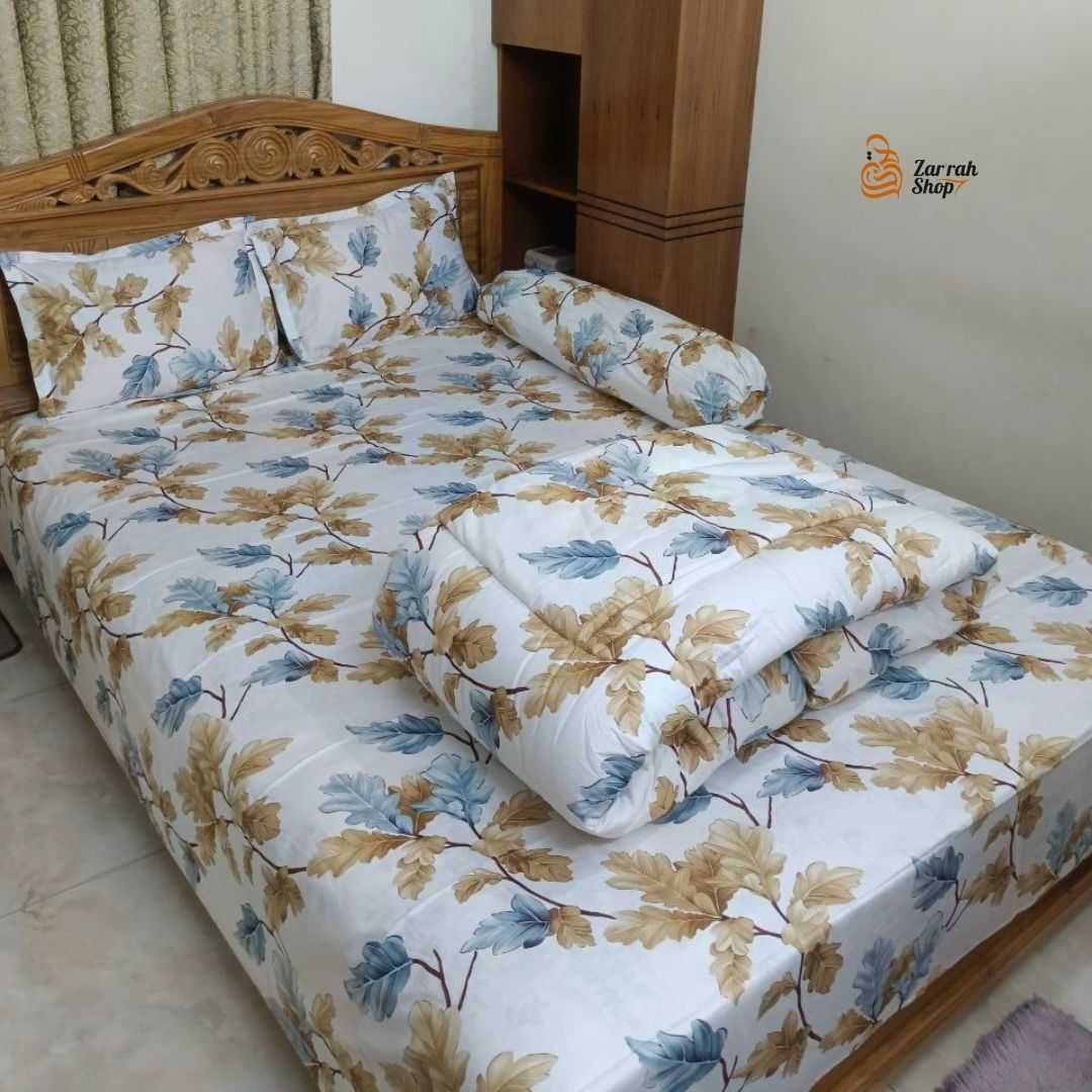Premium Quality Twill Cotton Comforter 5 Pcs Set - Image 2