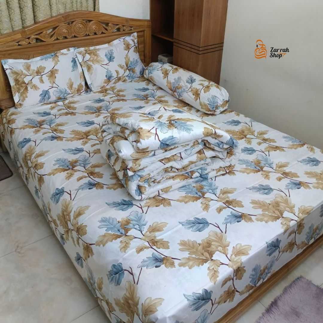 Premium Quality Twill Cotton Comforter 5 Pcs Set - Image 3