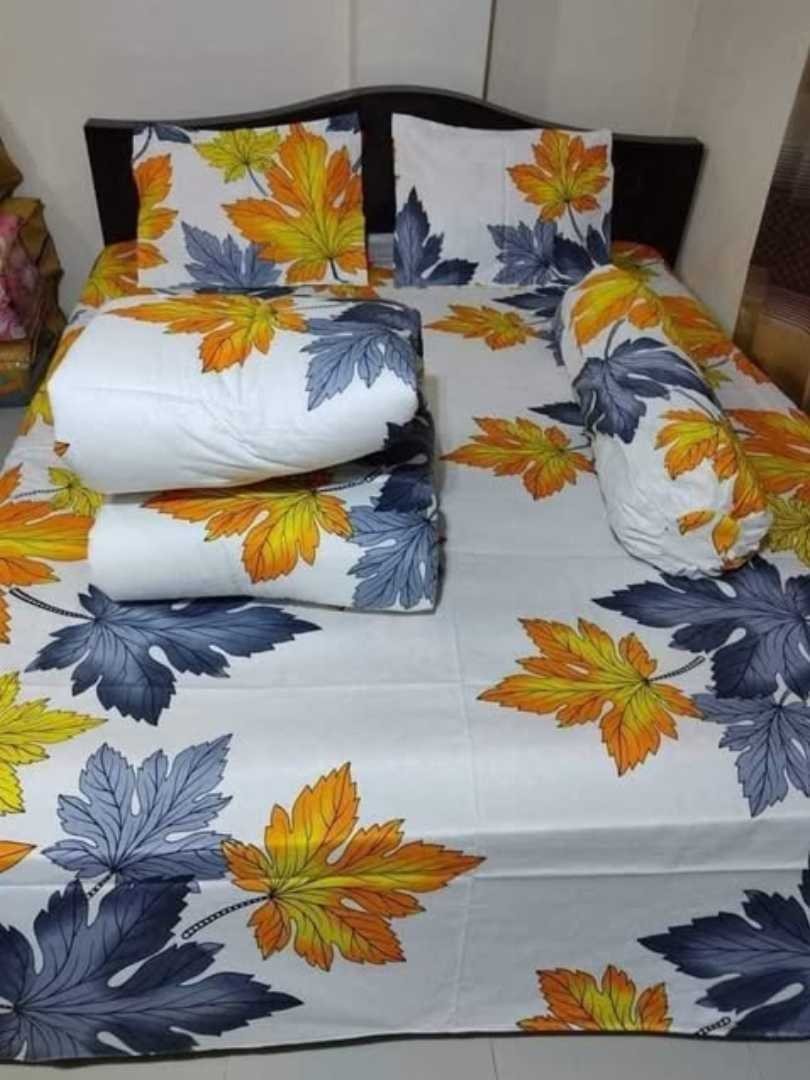 Premium Quality Twill Cotton Comforter 5 Pcs Set