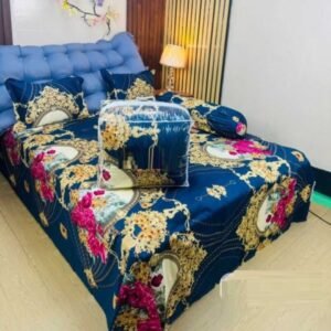 Premium Quality Twill Cotton Comforter 5 Pcs Set