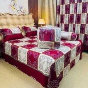 Premium Quality Twill Cotton Comforter 5 Pcs Set