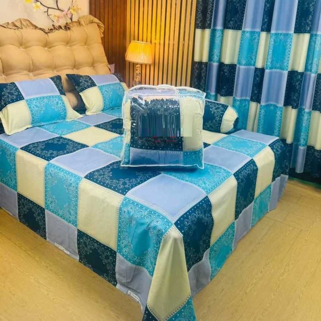 Premium Quality Twill Cotton Comforter 5 Pcs Set