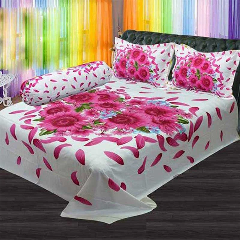Luxury King size Bed Sheet with Matching Pillow covers