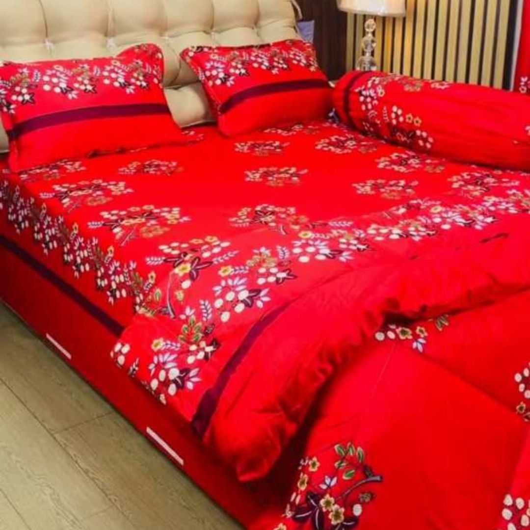 Premium Quality Twill Cotton Comforter 5 Pcs Set