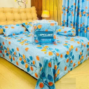 Premium Quality Twill Cotton Comforter 5 Pcs Set