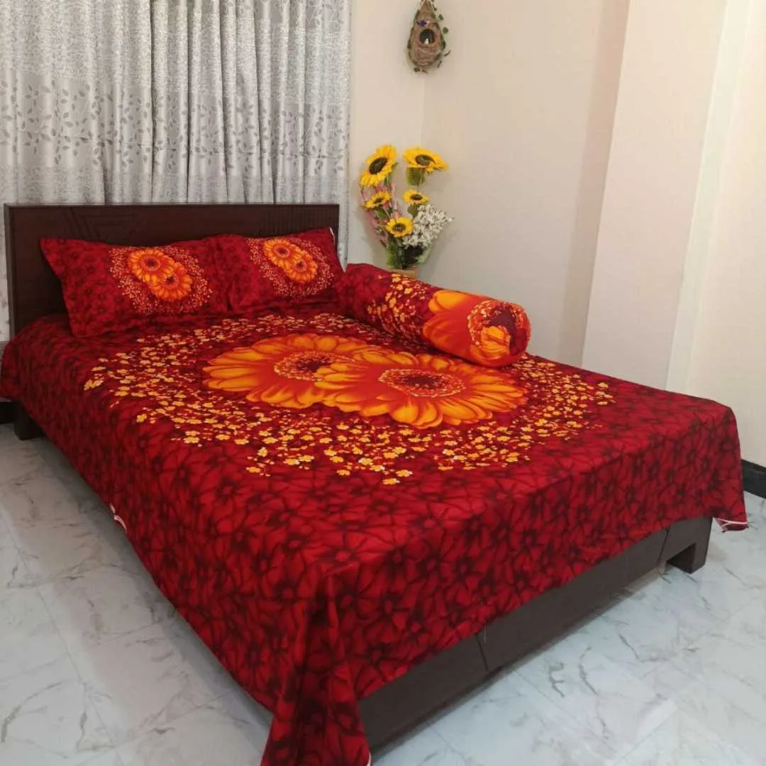 Luxury King size Bed Sheet with Matching Pillow covers