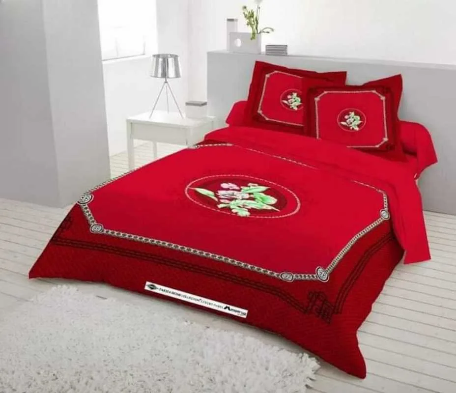 Luxury King size Bed Sheet with Matching Pillow covers