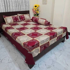 Luxury King size Bed Sheet with Matching Pillow covers