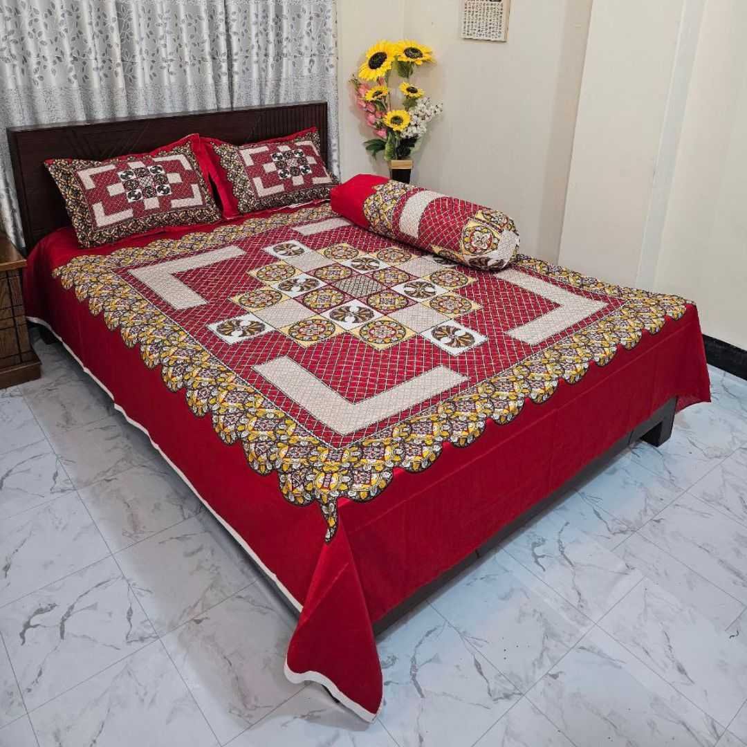 Luxury King size Bed Sheet with Matching Pillow covers - Image 4